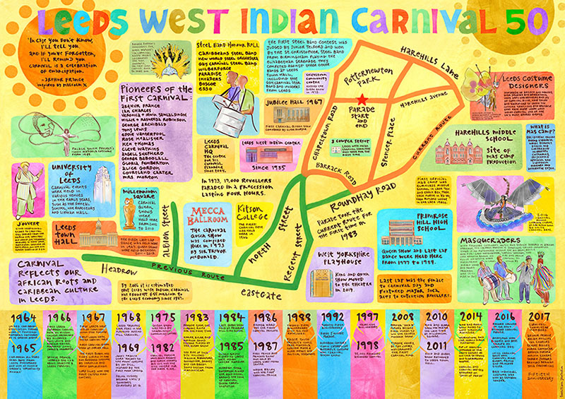 Leeds Carnival 50 Map